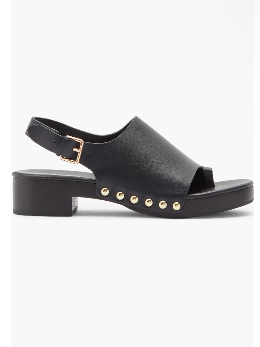 Jeffery Campbell Pipper Slingback Platform Studded Clog Sandals Black Size 8.5